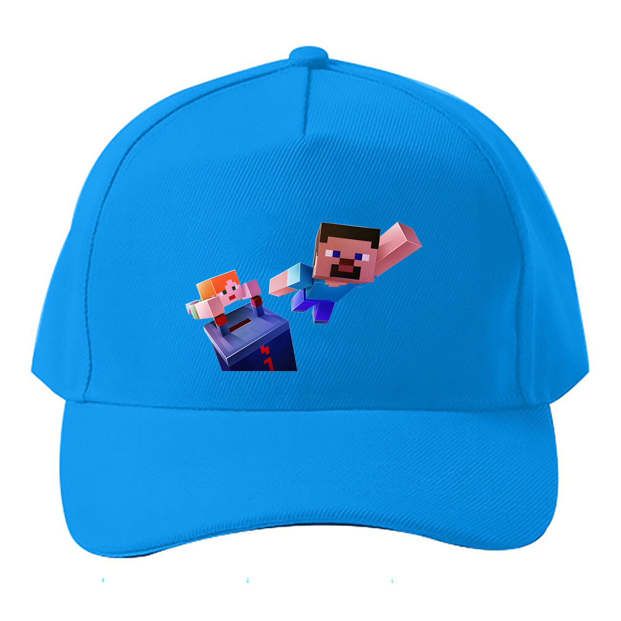 （画像用） マインクラフト ブロックの世界 Minecraft MC Block world ベースボールキャップ 綿100％ 男女兼用 帽子 スポーツ